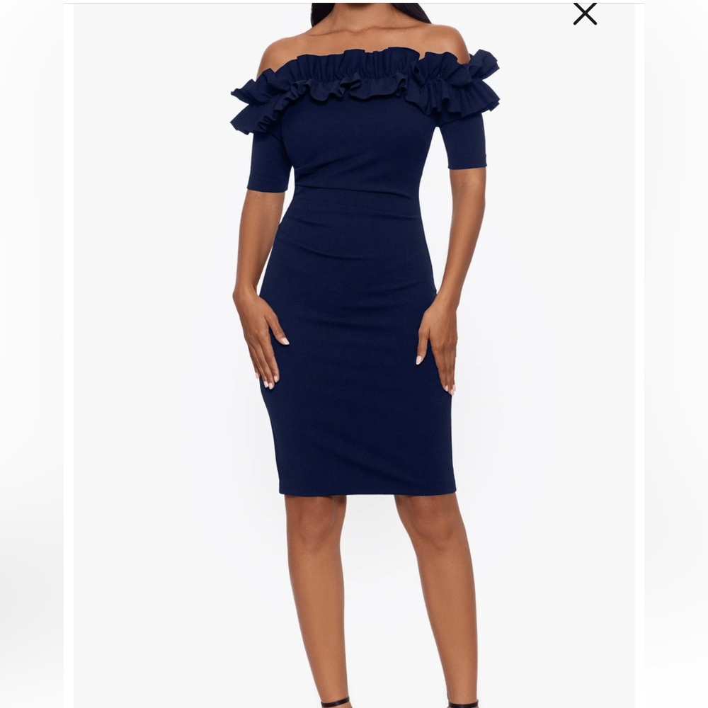 Marina Off the Shoulder Ruffle Dress (PINK)